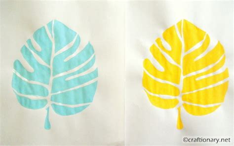 Woven stencil leaf with 3D effect (tutorial) - Craftionary