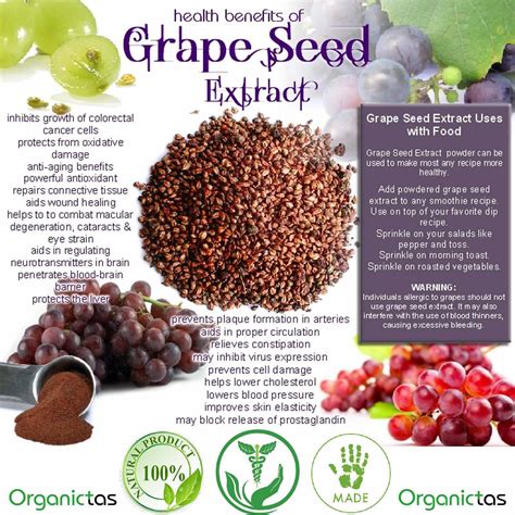 Organic Grape Seed Extract Powder 100% Pure Natural Grapeseed (OPC ...