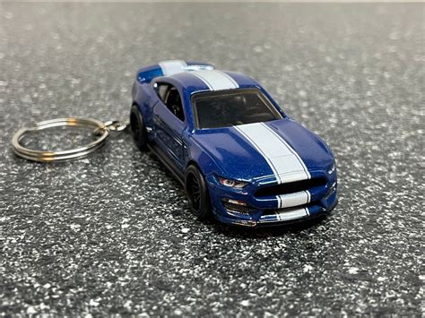 Shelby Mustang GT350R Blue GT350 Keychain Hot Wheels Matchbox Etsy