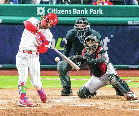 Did Bryce Harper Have A Goddamn Ac 130 On His Shin Guard Last Night If