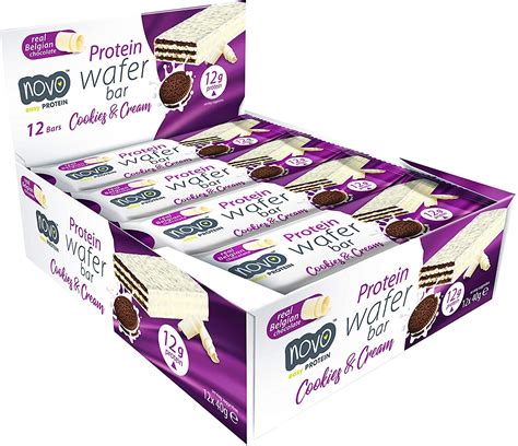 Novo Karton Protein Wafer Bar 12x40g Chocolate Orange Csokoládé Narancs