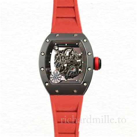 Richard Mille Rm Mechanical Men Rubber Band Transparent Dial