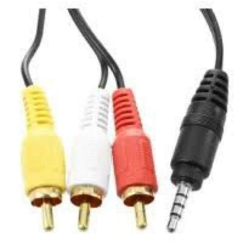 Jual Kabel RCA Merah Kuning Putih Dari STB Untuk TV Tabung AV IN