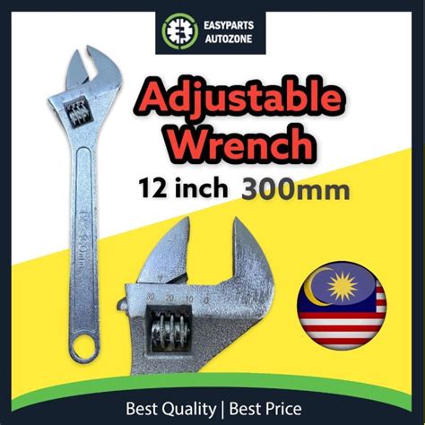 Autozone Inch Switch Spanar Adjustable Wrench Spana Hidup Adjustable