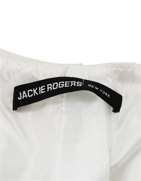 Jackie Rogers White Ruffle Organza Blouse For Sale At 1stdibs