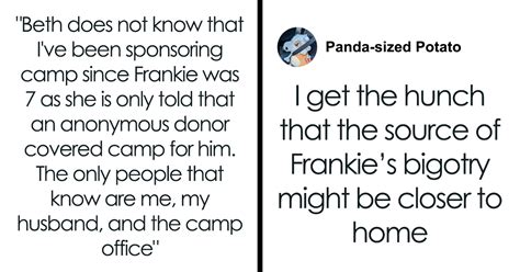 Woman Teaches Her Gay Sons Bully A Lesson By No Longer Sponsoring His Camp Bored Panda