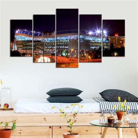 Denver Broncos Stadium Night Sight Canvas – Donelanetop Store