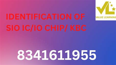 How To Identify Sio Ic Io Ic Kbc Ic Youtube