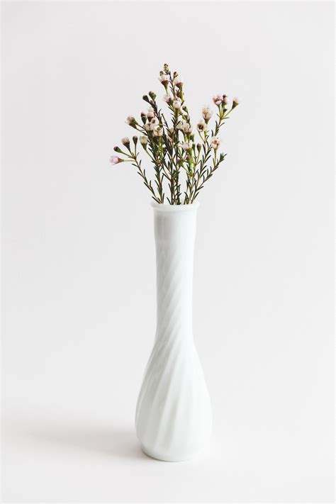 Milk Glass Bud Vases — Something Borrowed Wedding Rentals