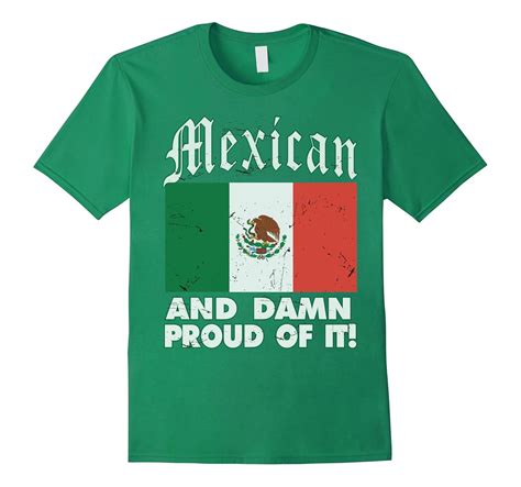 CaliDesign Mens Mexico T Shirt Mexican And Proud Flag Pride