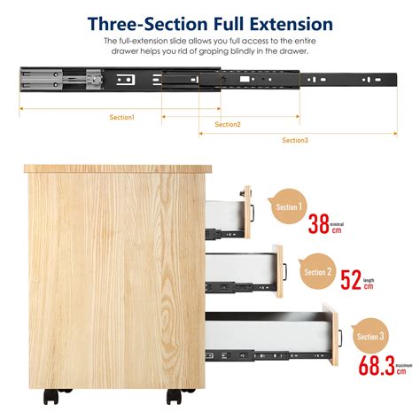 Snapklik Pairs Pack Inch Full Extension Ball Bearing