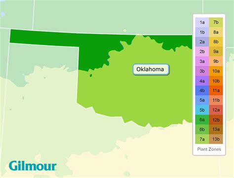 Oklahoma Planting Zones - Growing Zone Map | Gilmour