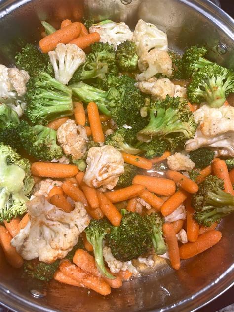 Sauteed Vegetable Medley Using Broccoli Cauliflower And Carrots