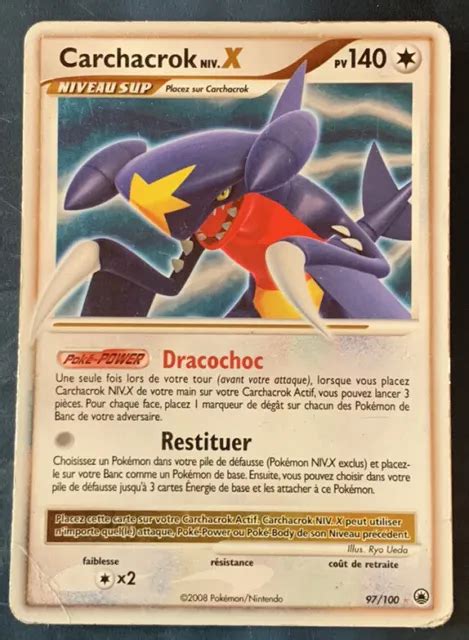 CARTE POKEMON CARCHACROK Niveau Niv X Aube Majestueuse 97 100 FR EUR