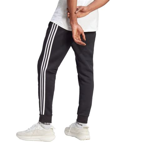 Adidas Adidas Essentials Fleece 3 Stripes Tapered Cuff Joggers M Miesten Collegehousut Musta