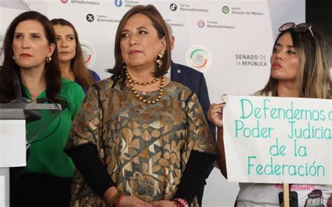 Xóchitl Gálvez sale a defender a trabajadores del PJF en el Senado El