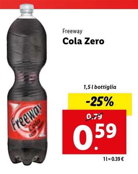 Freeway Cola Zero 1 5 L Bottiglia Offerta Di Lidl