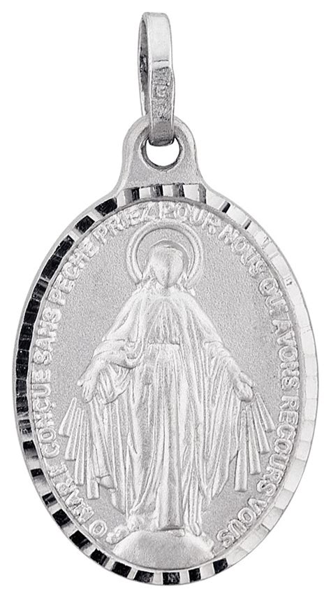 M Daille Argent Vierge Miraculeuse