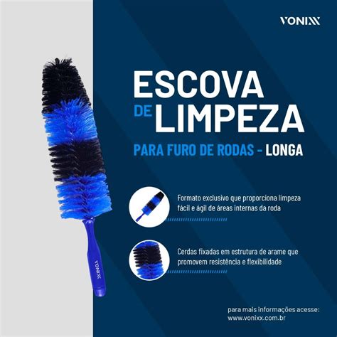 Escova De Limpeza Para Furo De Rodas Longa Vonixx Shopee Brasil