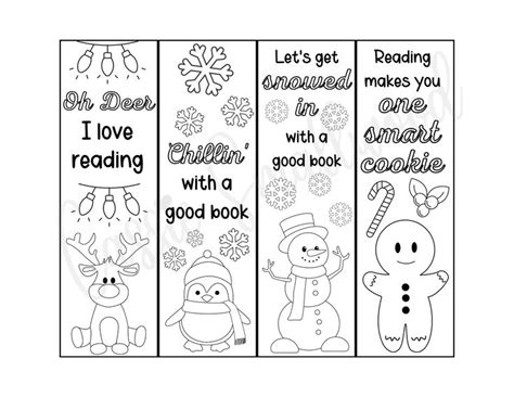 Free Printable Christmas Bookmarks Cassie Smallwood Christmas