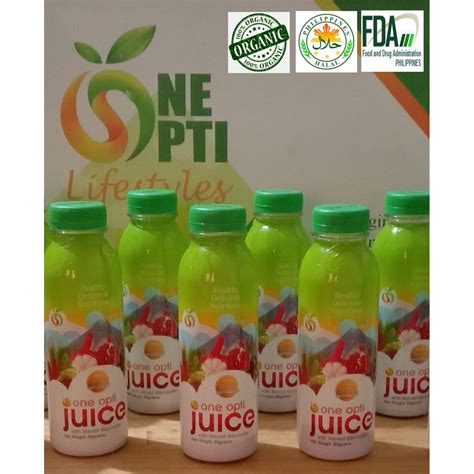 6 Bottles One Opti Juice 100 Original Latest Packaging Shopee