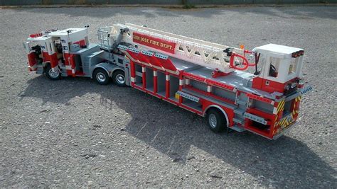 [moc] Pierce Arrow Xt Tiller Truck San Jose Fire Departmen Lego Technic And Model Team