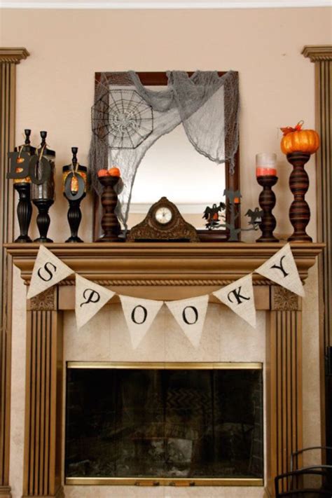 Spooktacular Halloween Ideas For Your Fireplace Mantel Decoist