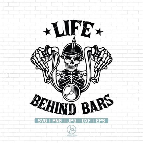 Usa Life Behind Bars Svg Skeleton American Biker Svg Etsy The Best