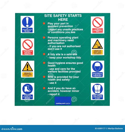 Constructuion Site Rules Stock Illustration Illustration Of Protective