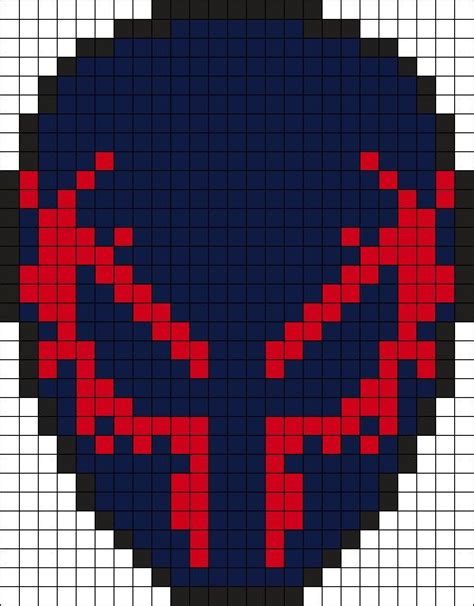 Spiderman 2099 Kandi Pattern In 2023 Spiderman Pixel Art Pixel