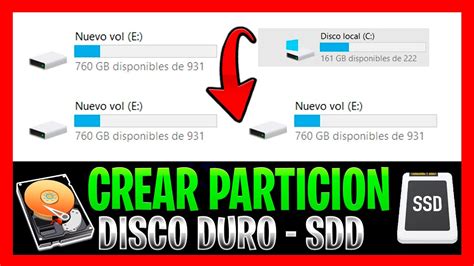 Crear Particiones En Disco Duro Windows 10 RAPIDO Y FACIL Sin Programas