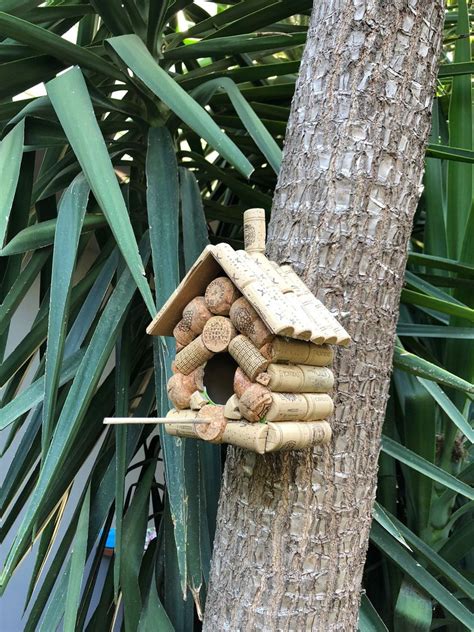 How To Make Wine Cork Birdhouse L Beautiful DIY Birdhouse Out Of A Wine