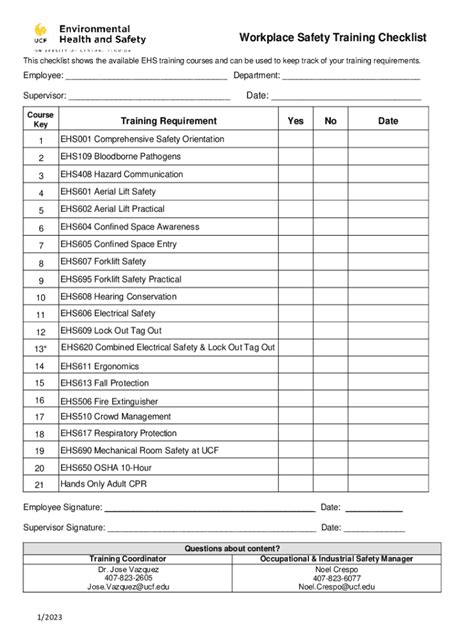 Fillable Online Ehs Ucf Validation Of The Faa Maintenance Safety