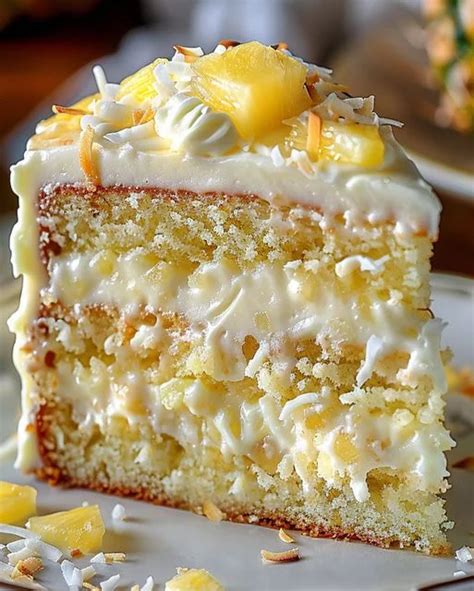 Pineapple Coconut Dream Cake Recipe - Tropical Delight - optimal recipes