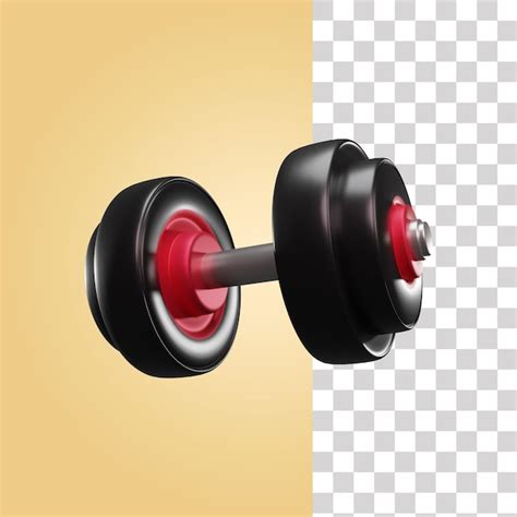 Premium Psd Dumbbell D Illustration