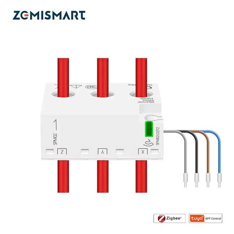 Medidor De Energia Elétrica Trifásico Zemismart Zigbee Tuya Shopee Brasil