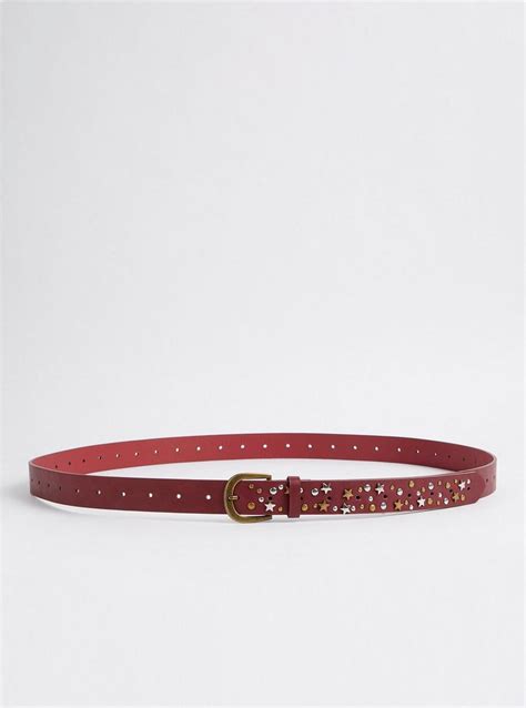 Plus Size Star Studded Belt Brown Torrid