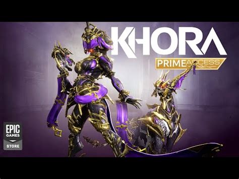 Warframe Khora Prime Access Available Now Youtube