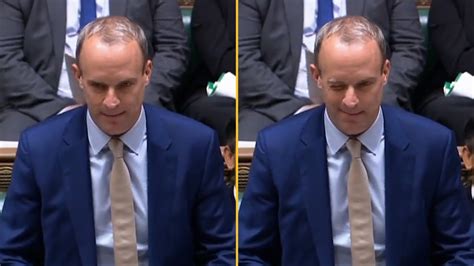 Awful Moment Dominic Raab Winks At Angela Rayner During Pmqs Youtube