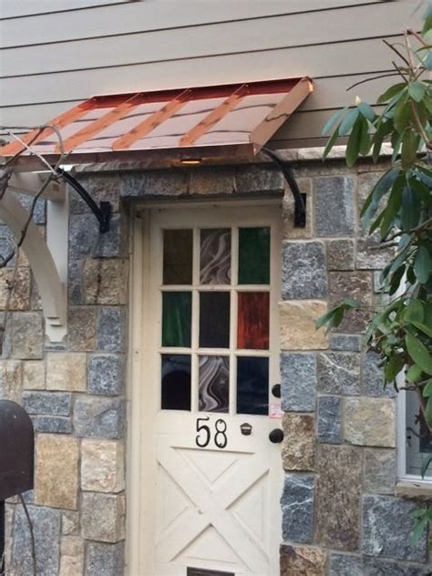 Classic Copper Door Awning In Northport Ny Door Awnings Copper Awning Custom Awnings