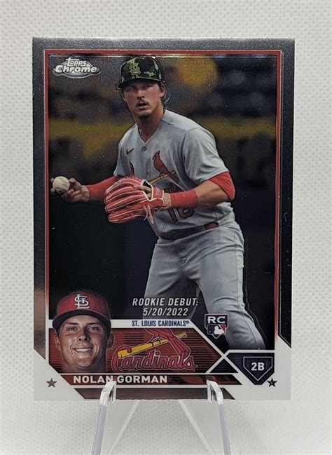 Nolan Gorman Topps Chrome Update Rookie Debut Refractor Rc Usc