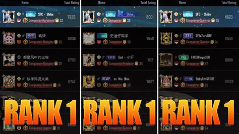 I Hit Rank On All Leaderboards In Season Of Pubg Mobile Youtube