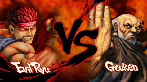 EVIL RYU Vs GOUKEN Street Fighter IV Champion Edition YouTube