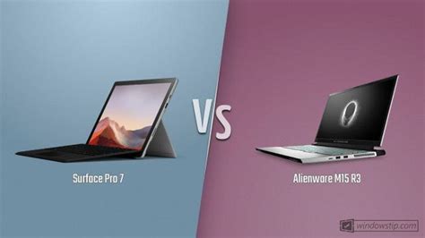 Surface Pro 7 Vs Alienware M15 R3 Full Specs Comparison