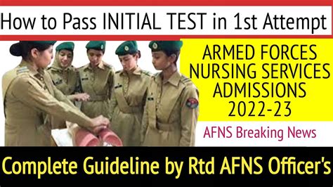 Armed Forces Nursing Service Pass Initial Test Easily Complete Afns