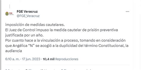 Imponen un año de prisión preventiva justificada a jueza Angélica