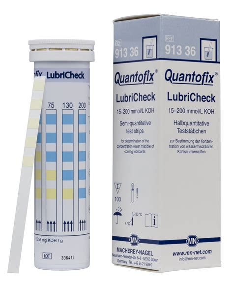 Quantofix Test Strips Lubricheck