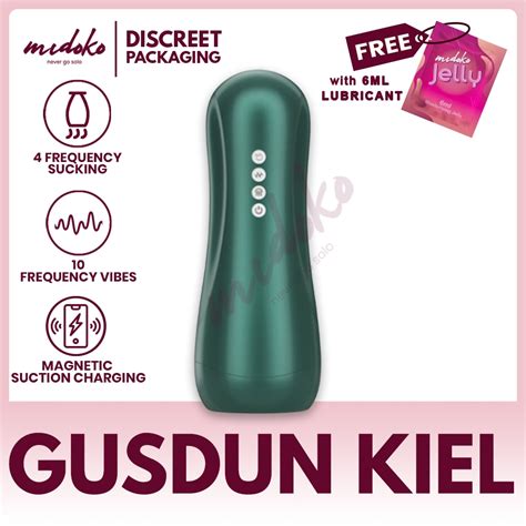 Midoko USB Rechargeable Waterproof Masturbator Electric Sex Stroker Cup For Men Sex Toys