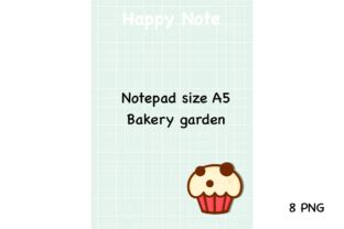 Bakery Garden Notepad Size A5 Graphic By SPsweet Creative Fabrica