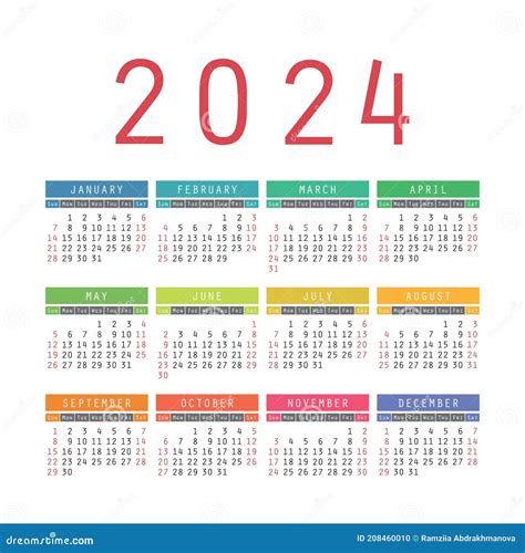 Pocket Calendar 2024 Vector Fayth Sarine